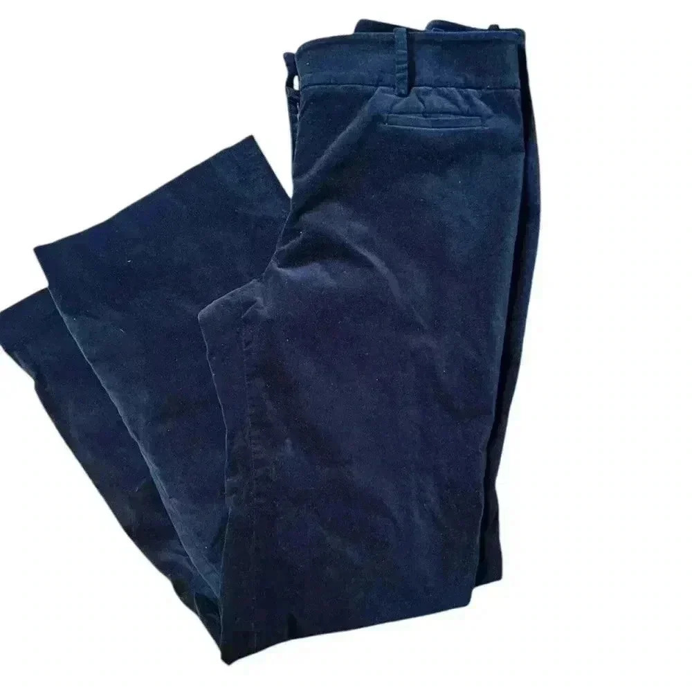 Loft Black Velvet Dress Pants - Picture 4 of 11